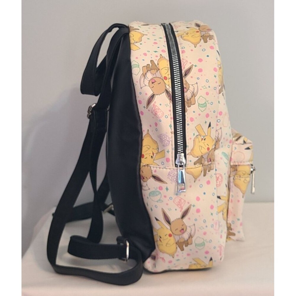 Bioworld Pokemon Pikachu & Eevee Snacks Mini Backpack Japanese Anime Fantasy - Picture 3 of 12